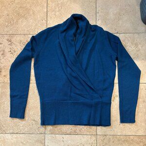 Ann Taylor 100% Cashmere Sweater in Peacock Blue NWT